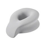 Maxbell Face Down Prone Pillow Ergonomic Face Massage Pillow Beauty at Home Airplane Grey