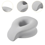 Maxbell Face Down Prone Pillow Ergonomic Face Massage Pillow Beauty at Home Airplane Grey
