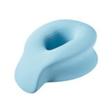 Maxbell Face Down Prone Pillow Ergonomic Face Massage Pillow Beauty at Home Airplane Blue