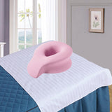 Maxbell Face Down Prone Pillow Ergonomic Face Massage Pillow Beauty at Home Airplane Pink