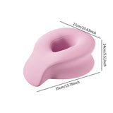 Maxbell Face Down Prone Pillow Ergonomic Face Massage Pillow Beauty at Home Airplane Pink