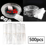 Maxbell SPA Liners Disposable Wash Basin Liners for Hotel Home Foot Massage Pedicure 500Pcs Plain Bags
