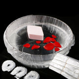 Maxbell SPA Liners Disposable Wash Basin Liners for Hotel Home Foot Massage Pedicure 100Pcs Elastic Bags