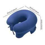 Maxbell Automatic Inflatable Pillow Office Napping Pillow for Airplane Office Hiking dark blue