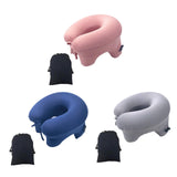 Maxbell Automatic Inflatable Pillow Office Napping Pillow for Airplane Office Hiking dark blue