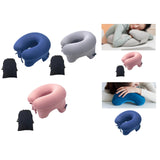Maxbell Automatic Inflatable Pillow Office Napping Pillow for Airplane Office Hiking dark blue