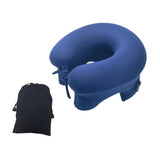 Maxbell Automatic Inflatable Pillow Office Napping Pillow for Airplane Office Hiking dark blue