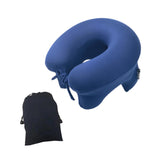 Maxbell Automatic Inflatable Pillow Office Napping Pillow for Airplane Office Hiking dark blue