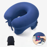 Maxbell Automatic Inflatable Pillow Office Napping Pillow for Airplane Office Hiking gray