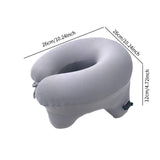 Maxbell Automatic Inflatable Pillow Office Napping Pillow for Airplane Office Hiking gray