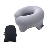 Maxbell Automatic Inflatable Pillow Office Napping Pillow for Airplane Office Hiking gray