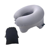 Maxbell Automatic Inflatable Pillow Office Napping Pillow for Airplane Office Hiking gray