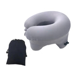 Maxbell Automatic Inflatable Pillow Office Napping Pillow for Airplane Office Hiking gray