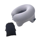 Maxbell Automatic Inflatable Pillow Office Napping Pillow for Airplane Office Hiking gray