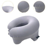 Maxbell Automatic Inflatable Pillow Office Napping Pillow for Airplane Office Hiking gray