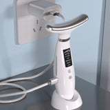 Maxbell Face and Neck Massager Portable Skin Lifting Massager for Beauty Travel Home White