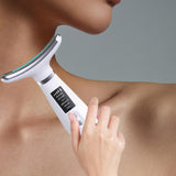 Maxbell Face and Neck Massager Portable Skin Lifting Massager for Beauty Travel Home White