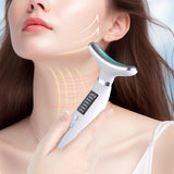 Maxbell Face and Neck Massager Portable Skin Lifting Massager for Beauty Travel Home White