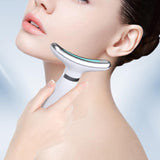 Maxbell Face and Neck Massager Portable Skin Lifting Massager for Beauty Travel Home White