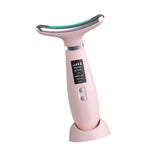 Maxbell Face and Neck Massager Portable Skin Lifting Massager for Beauty Travel Home Pink