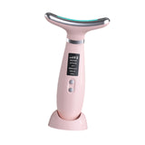 Maxbell Face and Neck Massager Portable Skin Lifting Massager for Beauty Travel Home Pink