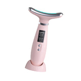 Maxbell Face and Neck Massager Portable Skin Lifting Massager for Beauty Travel Home Pink