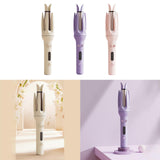 Maxbell 28mm Automatic Hair Curler Self Rotating Curling Iron for Ladies Girls Women light yellow