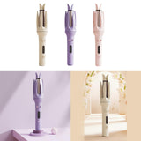 Maxbell 28mm Automatic Hair Curler Self Rotating Curling Iron for Ladies Girls Women light yellow