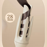 Maxbell 28mm Automatic Hair Curler Self Rotating Curling Iron for Ladies Girls Women light yellow