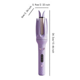 Maxbell 28mm Automatic Hair Curler Self Rotating Curling Iron for Ladies Girls Women violet