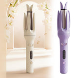 Maxbell 28mm Automatic Hair Curler Self Rotating Curling Iron for Ladies Girls Women violet