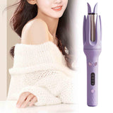 Maxbell 28mm Automatic Hair Curler Self Rotating Curling Iron for Ladies Girls Women violet