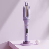 Maxbell 28mm Automatic Hair Curler Self Rotating Curling Iron for Ladies Girls Women violet