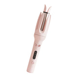 Maxbell 28mm Automatic Hair Curler Self Rotating Curling Iron for Ladies Girls Women pink