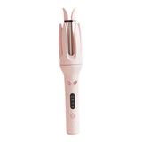 Maxbell 28mm Automatic Hair Curler Self Rotating Curling Iron for Ladies Girls Women pink
