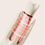 Maxbell Automatic Hair Curler Multipurpose 4 Temperature Adjustable for Girls Travel light yellow