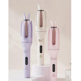 Maxbell Automatic Hair Curler Multipurpose 4 Temperature Adjustable for Girls Travel light yellow