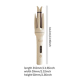 Maxbell Automatic Hair Curler Multipurpose 4 Temperature Adjustable for Girls Travel light yellow