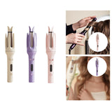 Maxbell Automatic Hair Curler Multipurpose 4 Temperature Adjustable for Girls Travel light yellow