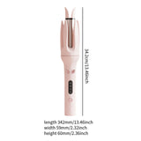 Maxbell Automatic Hair Curler Multipurpose 4 Temperature Adjustable for Girls Travel pink