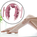 Maxbell Massage Roller 360° Portable Anti Slip Muscles Roller for Calf Thigh Exercise Pink