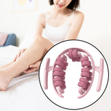 Maxbell Massage Roller 360° Portable Anti Slip Muscles Roller for Calf Thigh Exercise Pink