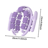 Maxbell Massage Roller 360° Portable Anti Slip Muscles Roller for Calf Thigh Exercise Violet
