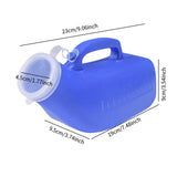 Maxbell Mens Urine Bottle No Spilling Male Urinal Pee Bottle for Seniors Outdoor Car Blue