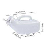 Maxbell Mens Urine Bottle No Spilling Male Urinal Pee Bottle for Seniors Outdoor Car White