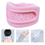 Maxbell Neck Brace 360 Degree Wrap Adjustable Neck Support for Home Women Men Office pink