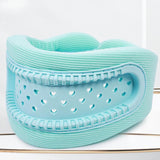 Maxbell Neck Brace 360 Degree Wrap Adjustable Neck Support for Home Women Men Office blue