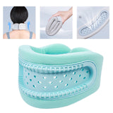 Maxbell Neck Brace 360 Degree Wrap Adjustable Neck Support for Home Women Men Office blue