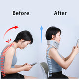 Maxbell Neck Brace 360 Degree Wrap Adjustable Neck Support for Home Women Men Office grey