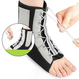 Maxbell Ankle Brace Lightweight Nonslip Drop Foot Brace for Kicking Sanda Basketball Black Gray